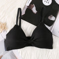 V Cup Light Padded Korean Style Cotton Seamless Bra