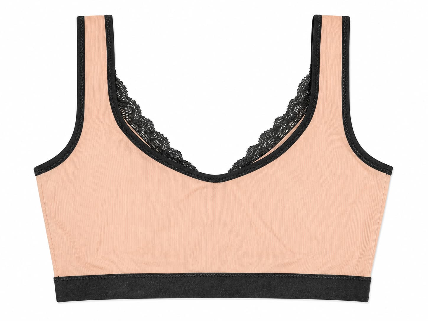 Lace Front Zip Padded Bra