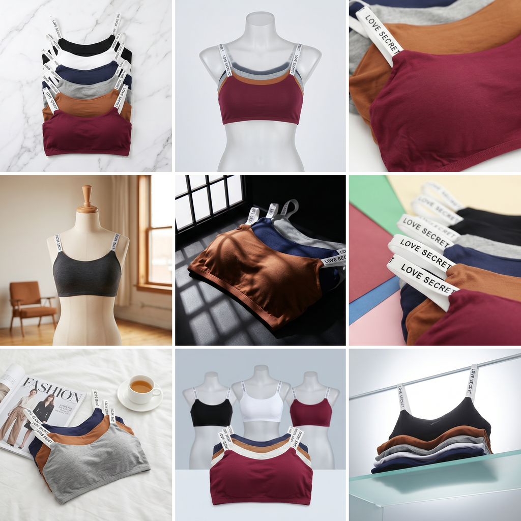 Cotton Sports Bra With Removable Seamless Pads