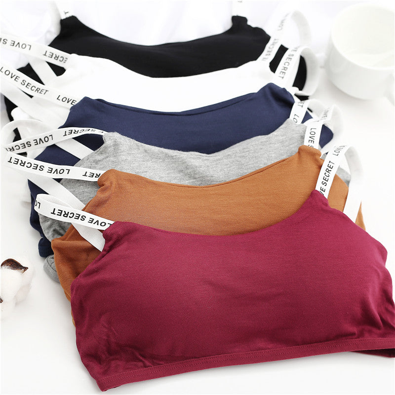 Cotton Sports Bra With Removable Seamless Pads