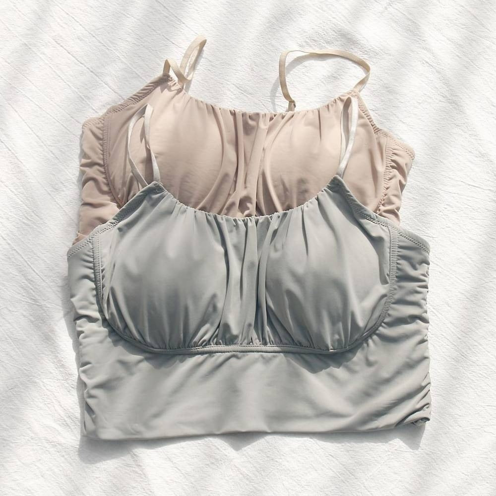 Fashionable Sheer Adjustable Camisole Bralette Seamless