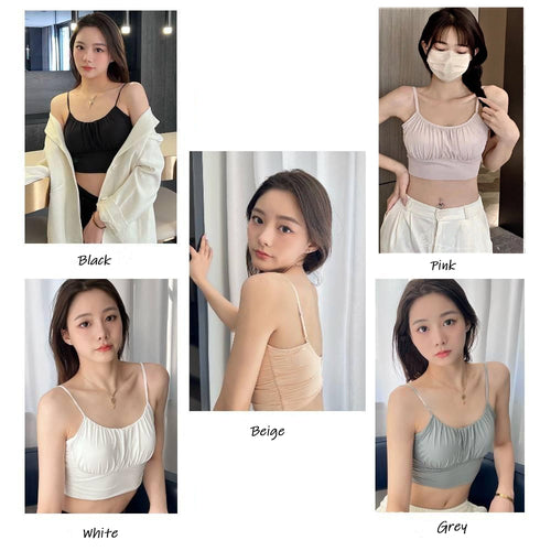 Fashionable Sheer Adjustable Camisole Bralette Seamless